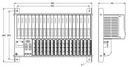 Turck excom I/O System, Module Rack for 16 Modules, Zone 2 (MT16-3G)