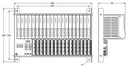 Turck excom I/O System, Module Rack, Non-Ex, for 16 Modules (MT16-N)