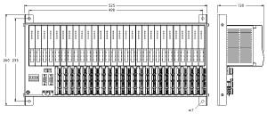 Turck excom I/O System, Module Rack, Non-Ex, for 24 Modules (MT24-N)