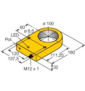 Turck Inductive Sensor, Ring Sensor (NI100R-S32XL-VP44X-H1141)
