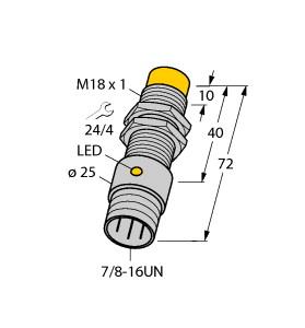 Turck Inductive Sensor (NI10-G18-AP6-B1341)