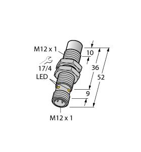 Turck Inductive Sensor, For the food industry (NI10U-EM12WD-AP6X-H1141)
