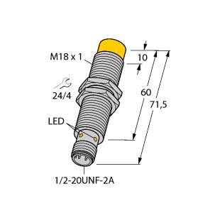 Turck Inductive Sensor (NI12U-GT18-ADZ30X2-B3331)