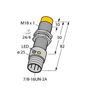 Turck Inductive Sensor, With Weldguard® coating (NI14-GT18-ADZ30X2-B1331/S1589)