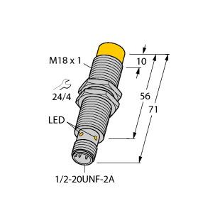 Turck Inductive Sensor, With Weldguard® coating (NI14-GT18-ADZ30X2-B3331/S1589)