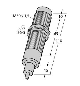 Turck Inductive Sensor, With Increased Temperature Range (NI15-EM30-AP6/S907)
