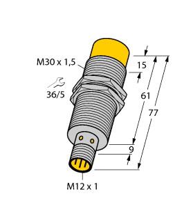 Turck Inductive Sensor (NI15-M30E-VN4X-H1141)