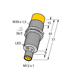 Turck Inductive Sensor, With Weldguard® coating (NI20-EM30E-AP6X-H1141/S1589)