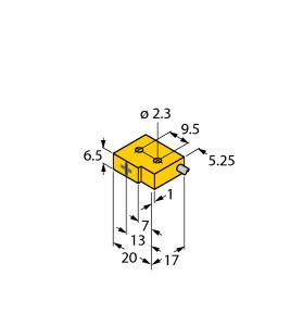 Turck Inductive Sensor, Resistant to Magnetic Fields (NI2-Q6.5-AP6/S34)