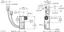 Turck Inductive Sensor, Monitoring Kit for Power Clamps (NI2-Q9.5-AP6-0.15-FS4.4X3/S304)