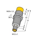 Turck Inductive Sensor, With Extended Switching Distance (NI30U-M30E-AP6X-H1141)
