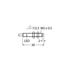 Turck Inductive Sensor, Stainless Steel Front (NI3-EG05F-AN6X)