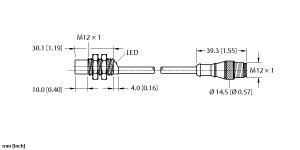 Turck Inductive Sensor (NI5-G12K-AP6X-0.2-RS4T)