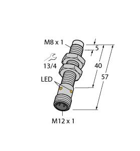Turck Inductive Sensor, With WeldGuard™ coating (NI6U-EGT08-AP6X-H1341/S1589)