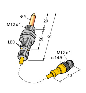 Turck  (NIMFE-EM12/4.0L61-UN6X-0.3XYE-RS4/S1182)