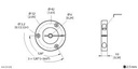 Turck Accessories, Positioning Element, For Encoders RI-QR24 (P5-RI-QR24)
