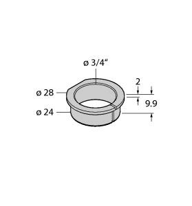 Turck Accessories, Adapter Sleeve, For Encoders RI-QR24 (RA11-EQR24)