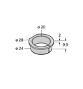 Turck Accessories, Adapter Sleeve, For Encoders RI-QR24 (RA1-EQR24)