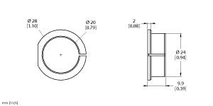 Turck Accessories, Adapter Sleeve, For Encoders RI-QR24 (RA1-QR24)