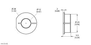 Turck Accessories, Adapter Sleeve, For Encoders RI-QR24 (RA3-QR24)