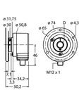 Turck Incremental Encoder, Industrial Line (RI-12HA4E1-2B100-H1181)