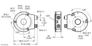 Turck Contactless Encoder, CANopen, Premium Line (RI360P0-QR24M0-CNX4-2H1150)
