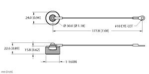 Turck Accessory for 1, Closure cap, Threaded hand tighten + lanyard (RKFB-CC)