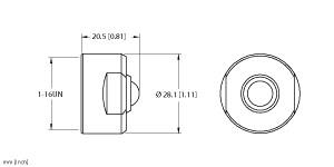 Turck Accessory for 1, Closure cap, Threaded hand tighten (RKFBV-MC)