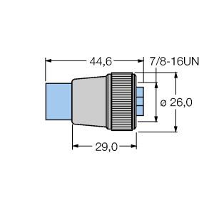 Turck Accessories for Fieldbus Systems, Bus termination resistor (RKM 57-TR2)