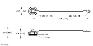 Turck Accessory for 1, Closure cap, Threaded hand tighten + lanyard (RSFB-CC)