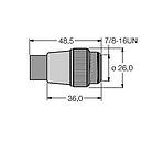 Turck Accessories for Fieldbus Systems, Bus termination resistor (RSMV-48TR-EX)