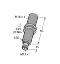 Turck Ultrasonic Sensor, Diffuse Mode Sensor (RU130U-M18E-LI8X2-H1151)
