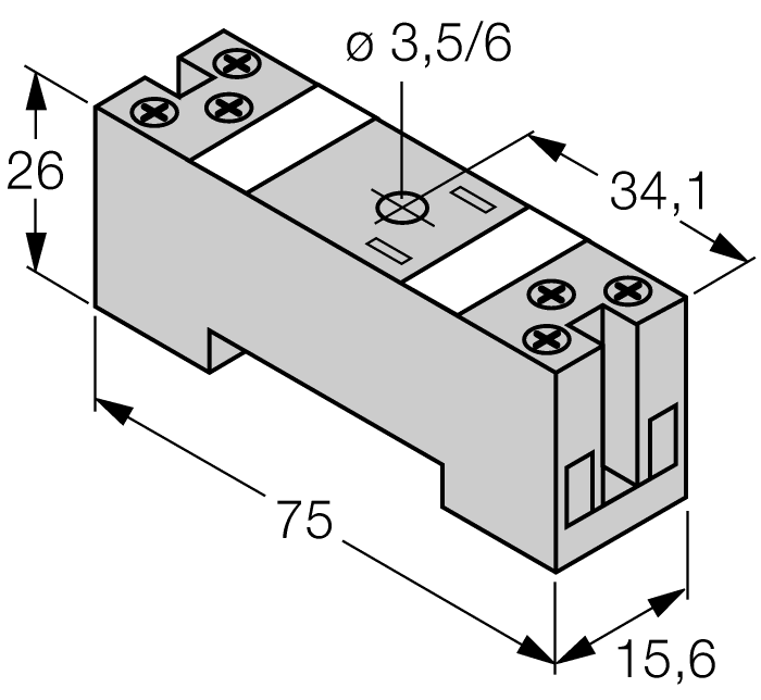 Turck Comat Releco by TURCK, Socket base for C10,CSS relays (S10)