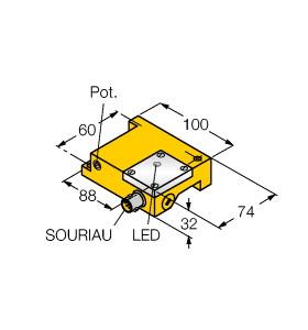 Turck Inductive Sensor, Amplifier for Ring Probe (S32SR-AP44X-S1131)