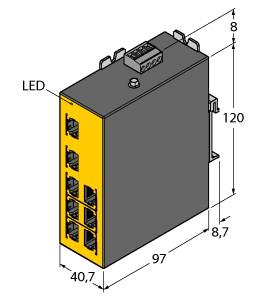 Turck Industrial Ethernet, Managed Switch (SE20-84MT-RJ822)