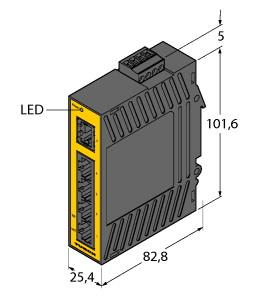Turck Industrial Ethernet, Unmanaged Switch (SE20-84X-RJ522)
