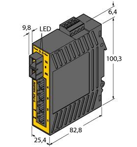 Turck Industrial Ethernet, Unmanaged Switch (SE20-84XT-RJ422-FO)
