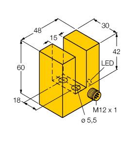 Turck Inductive Sensor, Slot-type (SI15-K30-AP6X-H1141)