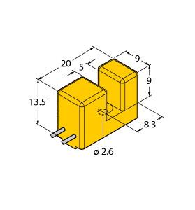 Turck Inductive Sensor, Slot-type (SI5-K09-Y1)