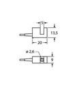 Turck Inductive Sensor, Slot-type (SI5-K09-Y1 0.5M)