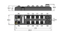 Turck Ethernet Spanner, Master to master data exchange, NAT router, 16 digital PNP inputs (TBEN-L4-EN1)
