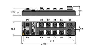 Turck Compact PLC in IP67, CODESYS V3 - with WebVisu License (TBEN-L5-PLC-11)
