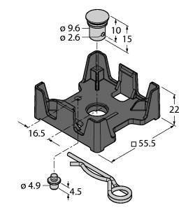 Turck Accessories, Mounting Bracket (TH-Q51S-HT)