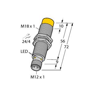 Turck HF Read/Write Head (TN-M18-H1147)
