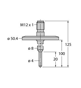 Turck Temperature Detection, Probe (TP-504A-TRI1.5-H1141-L100)