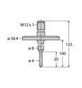 Turck Temperature Detection, Probe (TP-504A-TRI1.5-H1141-L100)