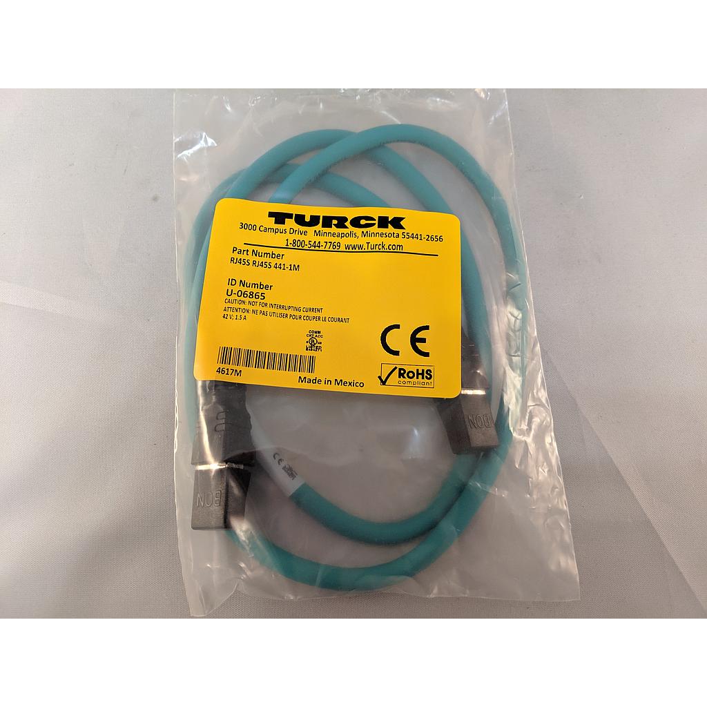 Turck Ethernet Cordset, Extension Cordset (RJ45S RJ45S 441-1M)