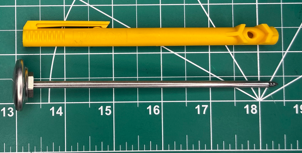 BI-METAL THERMOMETER 1"DIAL 5"STEM 0/150C 1% ACCURACY