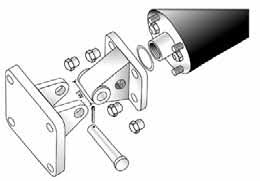 Bellofram Clevis Bracket Mount, Size 4
