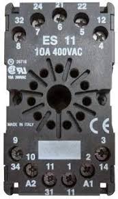 11-Pin Socket, DIN Rail or Surface Mount, Finger-Safe